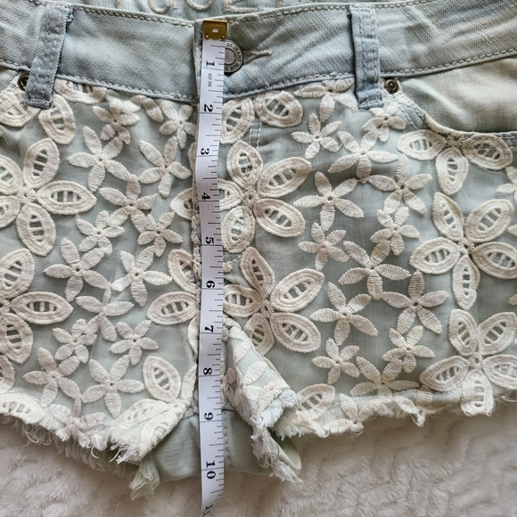 Rue 21 Denim Lace Short-Juniors - Picture 10 of 15